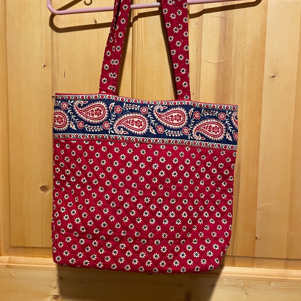 Vera Bradley Red Paisley Tote Bag